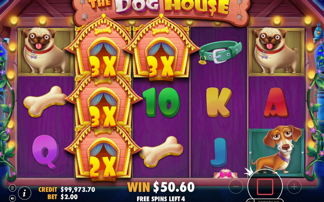 Rutnätet med 3x3 rutor som räknar fram antalet Free Spins
